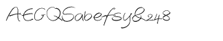 Serif fonts D-G: EF Autograph Script Light Alternate