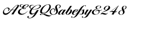 Serif fonts D-G: EF Ballantines Script Bold