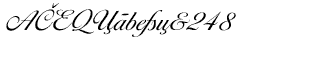 Serif fonts D-G: EF Ballantines Script CE Light