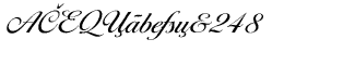 Serif fonts D-G: EF Ballantines Script CE Regular