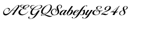 Serif fonts D-G: EF Ballantines Script Demi Bold