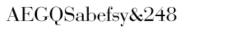 Serif fonts D-G: EF Bauer Bodoni Regular