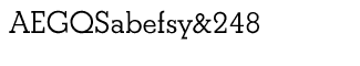 Serif fonts D-G: EF Beton Demi Bold