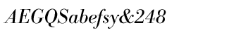 EF Bodoni fonts: EF Bodoni Regular Italic