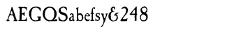 Serif fonts D-G: EF Caslon Antique Regular