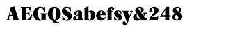 Serif fonts D-G: EF Caslon Black Regular