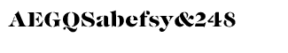 Serif fonts D-G: EF Caslon Fina Stencil Black