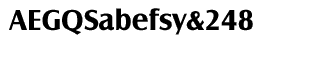 Serif fonts D-G: EF Castle Bold