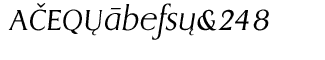 EF Dragon fonts: EF Dragon CE Extra Light Italic
