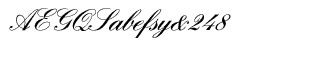 Serif fonts D-G: EF English Script Demi Bold