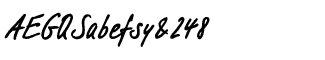 Serif fonts D-G: EF Filzerhand Regular