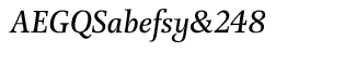 EF Forlane fonts: EF Forlane Medium Italic
