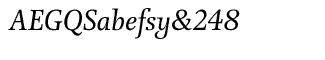 EF Forlane fonts: EF Forlane Roman Italic