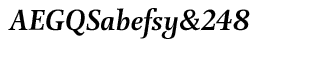 EF Forlane fonts: EF Forlane Semi Bold Italic