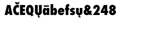 EF Fonts: EF Futura CE Extra Bold Condensed