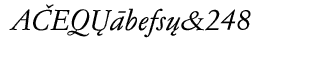 EF Garamond fonts: EF Garamond No. 5 CE Light Italic