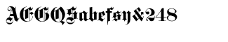 EF Gotisch fonts: EF Gotisch Bold
