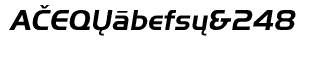 Serif fonts D-G: EF Handel Sans CE Bold Oblique