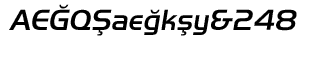 Serif fonts D-G: EF Handel Sans T Medium Oblique