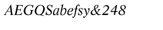 EF Life fonts: EF Life Regular Italic