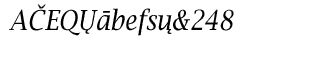EF Lucida fonts: EF Lucida Bright Narrow CE Italic
