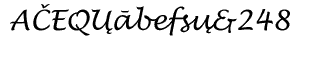 Serif fonts D-G: EF Lucida Handwriting CE Regular