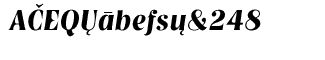 EF Nashville fonts: EF Nashville CE Demi Bold Italic