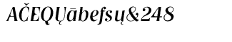 EF Nashville fonts: EF Nashville CE Regular Italic