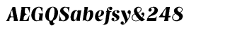 EF Nashville fonts: EF Nashville Demi Bold Italic