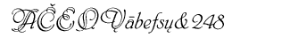 Serif fonts D-G: EF Phyllis CE Initials