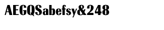 Serif fonts D-G: EF Radiant Display Condensed No. 2