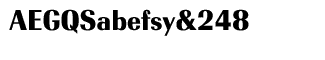 Serif fonts D-G: EF Radiant Text Black