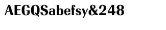 Serif fonts D-G: EF Radiant Text Bold