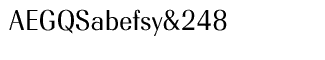 Serif fonts: EF Radiant Text Book