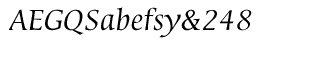 EF Sierra Regular Italic