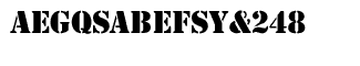 Serif fonts D-G: EF Stencil Antiqua Regular
