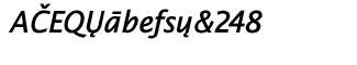 EF Thordis fonts: EF Thordis Sans CE Semi Bold Italic