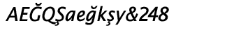 Serif fonts D-G: EF Thordis Sans T Semi Bold Italic