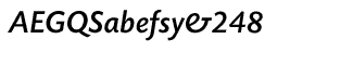 Serif fonts D-G: EF Today Sans Serif H Medium Italic