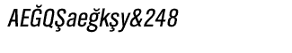 Serif fonts D-G: EF TV Nord Cond T Regular Oblique