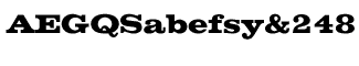 Serif fonts D-G: EF Volta Bold