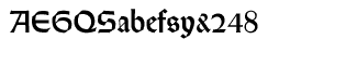 EF Weiss fonts: EF Weiss Rundgotisch Regular