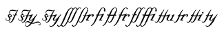 Romantic fonts: Elegeion Script Ligatures