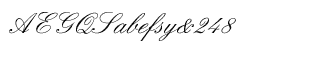 Romantic fonts: Englische Schreibschrift GR Regular