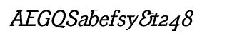 Equipoize Serif fonts: Equipoize Serif Regular Italic