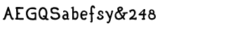 Symbol fonts E-X: Escher Hand