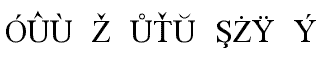 Serif misc fonts: European Serif