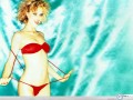 Eva Herzigova red bikini wallpaper
