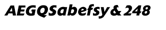 Sands Serif fonts D-J: Extension Bold Italic