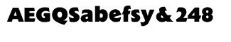 Sands Serif fonts D-J: Extension Extra Bold